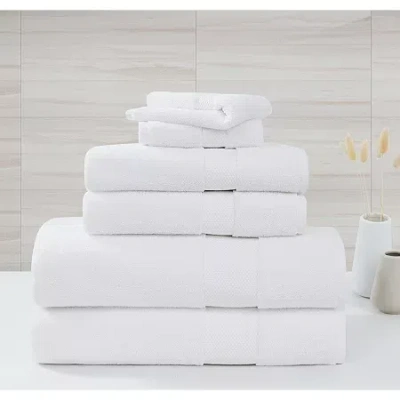 Borghese Roma Oversized Luxe Turkish 6-pc. Bath Towel Set In White