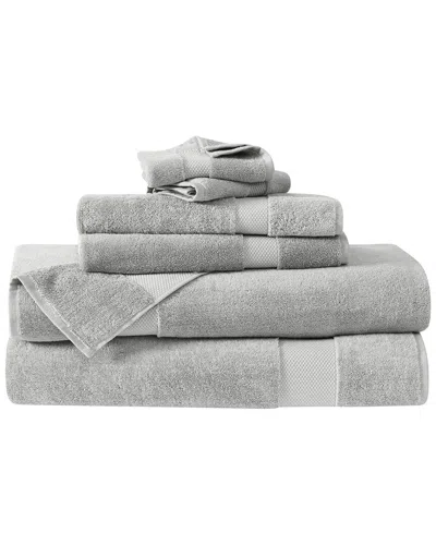 Borghese Roma Oversized Luxe Turkish Cotton 6pc Towel Set In Gray