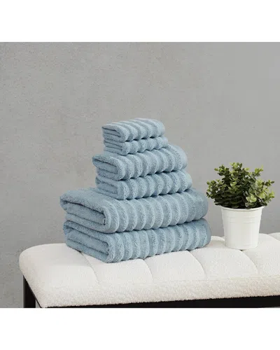 Borghese Roma Ribbed Zero Twist 6pc Towel Set