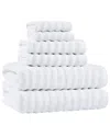 Borghese Roma Ribbed Zero Twist 6pc Towel Set