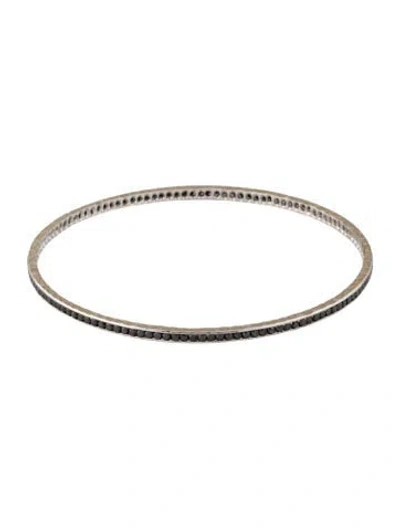 Pre-owned Borgioni 18k 1.92ctw Diamond Tennis Bangle, 7.75" In Multi