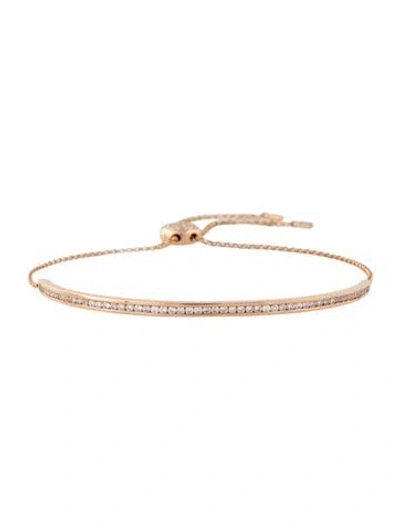 Pre-owned Borgioni 18k Diamond Bar Toggle Bracelet In Multicolor