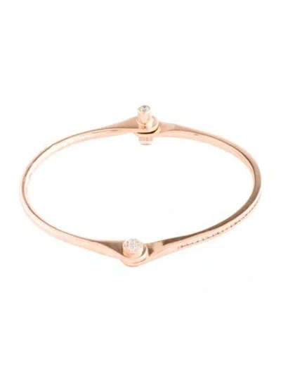 Pre-owned Borgioni 18k Diamond Handcuff Bangle Bracelet, 6.25" In Multi