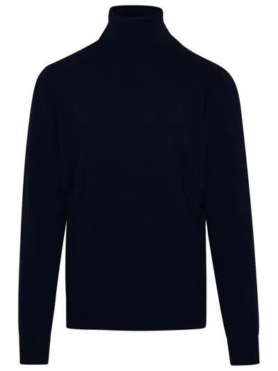 Borgo Asolo Cashmere Turtleneck Sweater In Blue