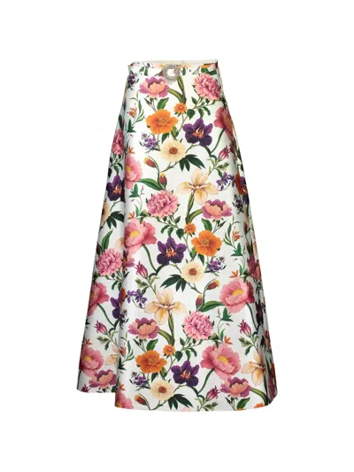 Borgo De Nor Bellamy Floral-print Maxi Skirt In Multi