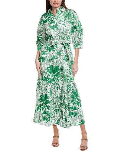 Borgo De Nor Bianca Maxi Dress In Green