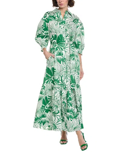 Borgo De Nor Bianca Maxi Dress In Green
