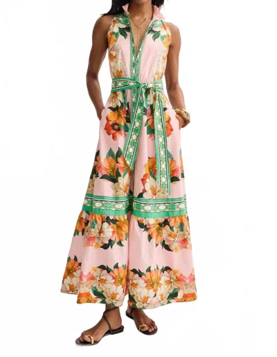 Borgo De Nor Biba Cotton Maxi Dress In Mega Floral In Multi