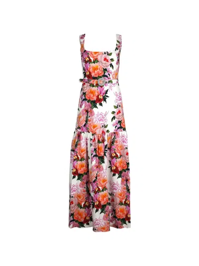 Borgo De Nor Biba Floral-print Maxi Dress In Multi