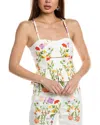 Borgo De Nor Callie Pique Top In Neutral
