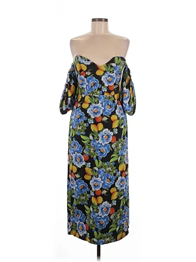 Pre-owned Borgo De Nor Cocktail Dress In Blue