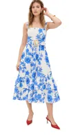 Borgo De Nor Dani Dress Antigua/blue In Antigua/blue