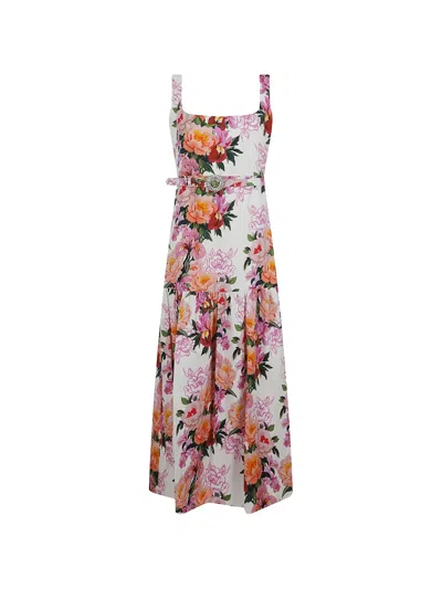 Borgo De Nor Davie Floral-print Belted Maxi Dress In Multi