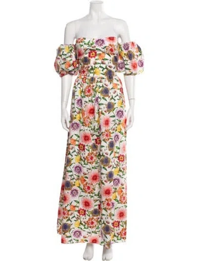 Pre-owned Borgo De Nor Floral Print Long Dress