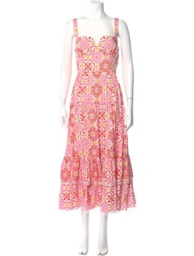 Pre-owned Borgo De Nor Floral Print Long Dress W/ Tags In Multi