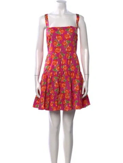 Pre-owned Borgo De Nor Floral Print Mini Dress In Multi