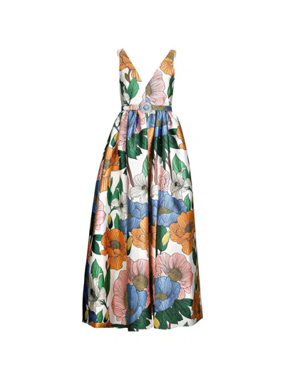 Borgo De Nor Floral-print Maxi Dress In Multi