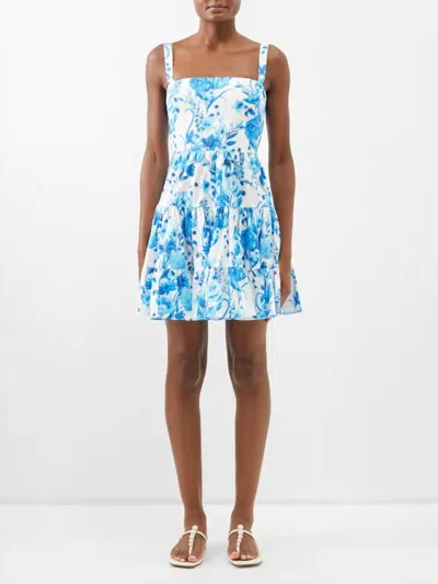 Borgo De Nor Freddie Mini Sun Dress In Blue