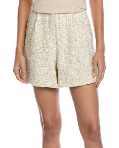 Borgo De Nor Gwen Tweed Short In Neutral