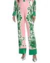 Borgo De Nor Havana Floral-print Crepe Straight-leg Pants In Animal Print