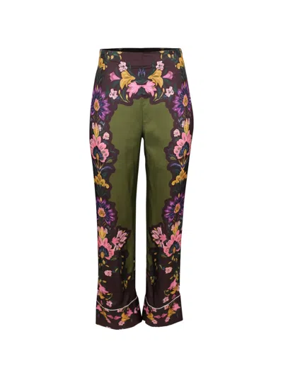 Borgo De Nor Havana Floral-print Trousers In Multi