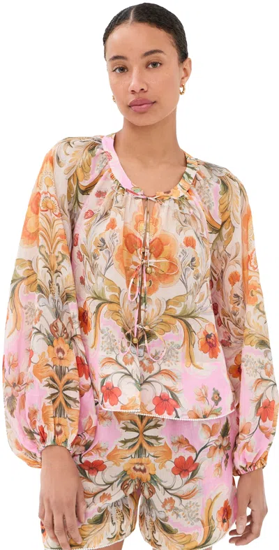 Borgo De Nor Henri Top Sun Fire Garden/lilac In Multi