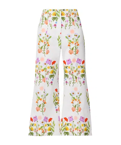 Borgo De Nor High-waisted Cropped Flare Pants In White