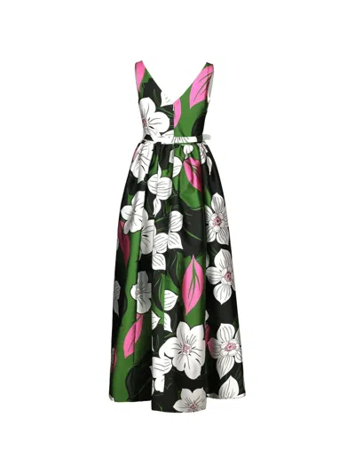 Borgo De Nor Isabella Floral-print Maxi Dress In Multi