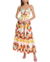 Borgo De Nor Jimena Midi Dress In White