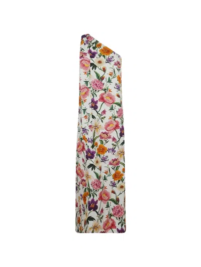 Borgo De Nor Lani Floral-jacquard One-shoulder Maxi Dress In Multi