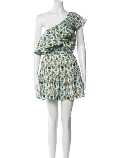 Pre-owned Borgo De Nor Linen Mini Dress In Green