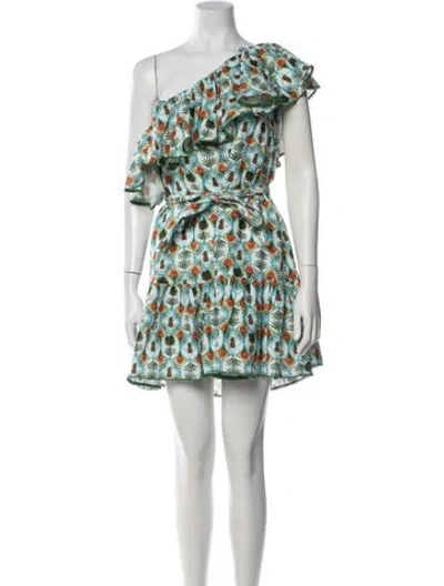 Pre-owned Borgo De Nor Linen Mini Dress In Green