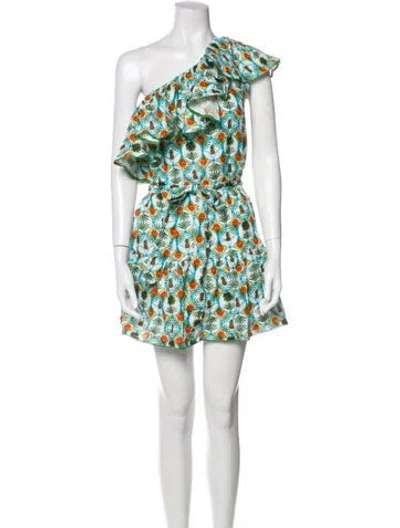 Pre-owned Borgo De Nor Linen Mini Dress W/ Tags In Green