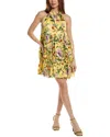 Borgo De Nor Maggie Silk-blend Mini Dress In Yellow