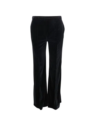 Borgo De Nor Morgan Velvet Trousers In Black