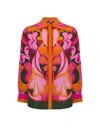 Borgo De Nor Nova Printed Viscose Crepe Shirt In Multi