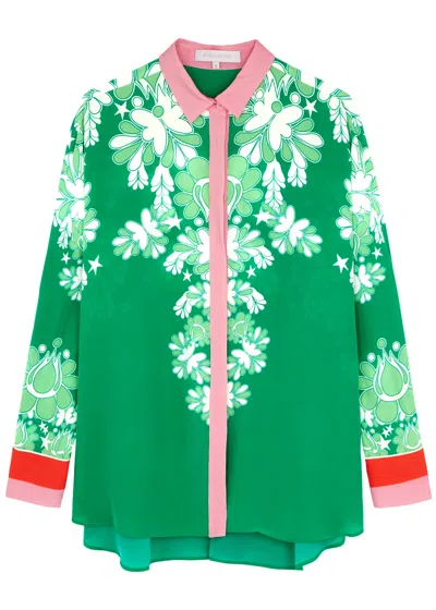 Borgo De Nor Nova Printed Shirt In Green