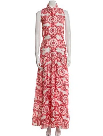 Pre-owned Borgo De Nor Paisley Print Long Dress In Multi