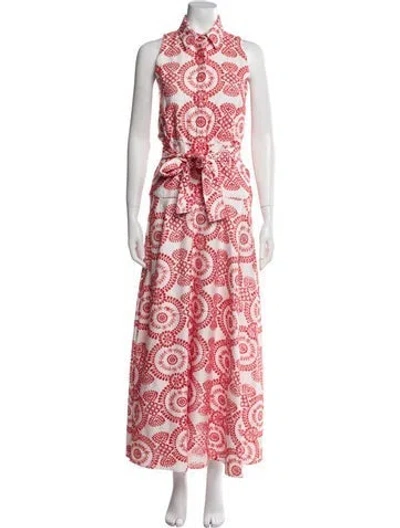 Pre-owned Borgo De Nor Paisley Print Long Dress In Multi