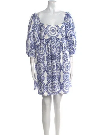 Pre-owned Borgo De Nor Paisley Print Mini Dress In Multi