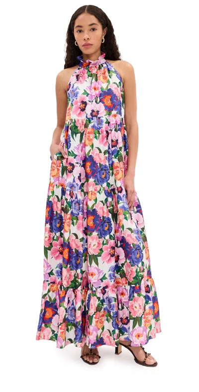 Borgo De Nor Pandora Dress Floral Candy In Multi