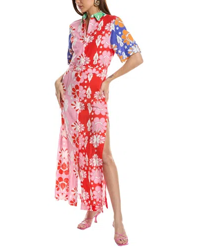 BORGO DE NOR BORGO DE NOR PENNY LINEN-BLEND SHIRTDRESS