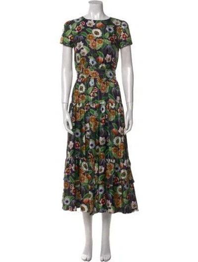 Pre-owned Borgo De Nor Silk Mini Dress In Blue