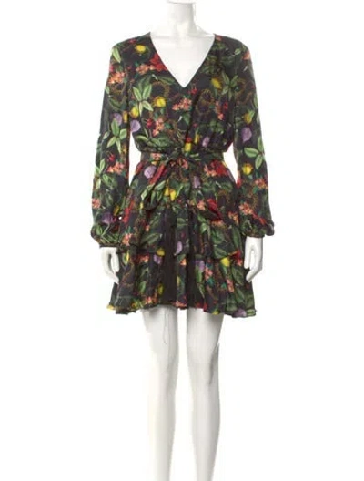 Pre-owned Borgo De Nor Silk Mini Dress W/ Tags In Black