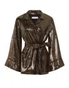 Borgo De Nor Una Sequin Jacket In Gold In Gold