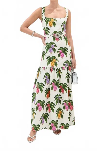 Borgo De Nor White Printed Dani Maxi Dress