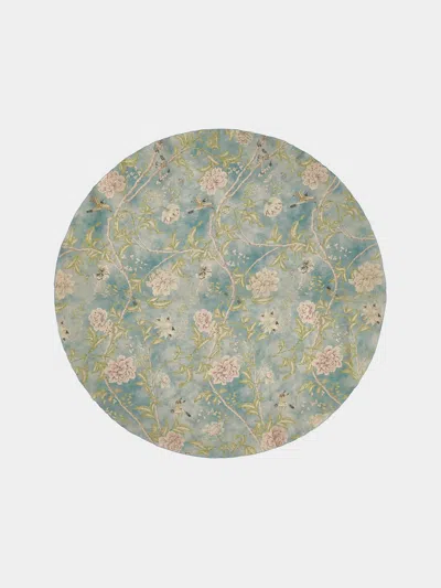 Borgo Delle Tovaglie Filo Affresco Linen Round Tablecloth (86.5in/2.2m) In Multi