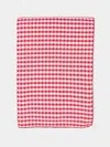 Borgo Delle Tovaglie Filo Rosso Sara Check Linen Large Rectangular Tablecloth  Abask Luxury Gift