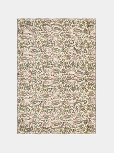 Borgo Delle Tovaglie Filo Sottobosco Linen Rectangular Tablecloth (126in/3.2m) In Multi