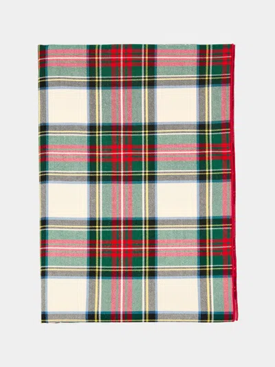 Borgo Delle Tovaglie Filo Tartan Cotton Table Runner  Abask Luxury Gift In Multi